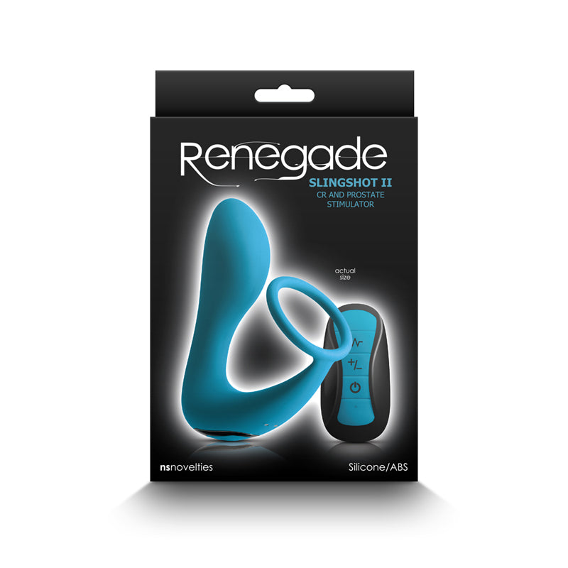 Renegade Slingshot II C-Ring & Prostate Stimulator Teal | WorldCondoms Main image