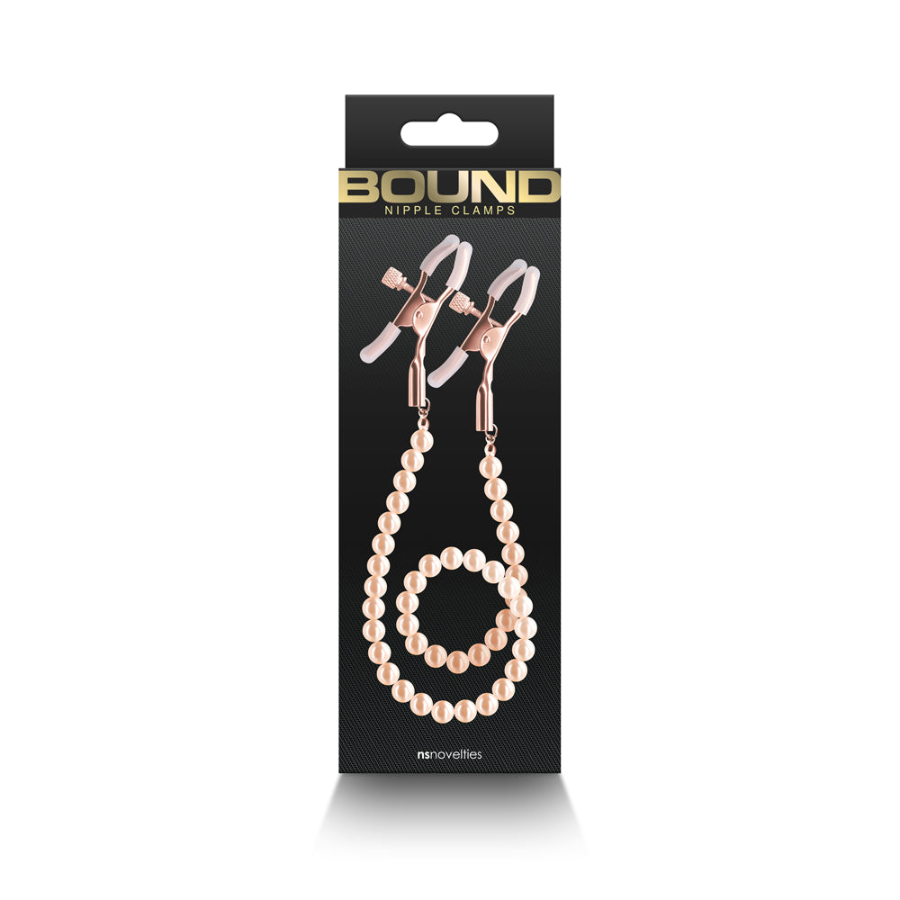 Bound Nipple Clamps Rose Gold | WorldCondoms