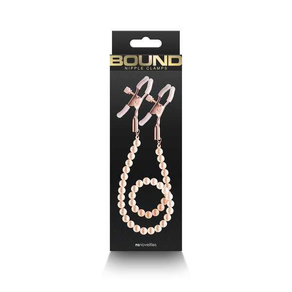 Bound Nipple Clamps Rose Gold | WorldCondoms