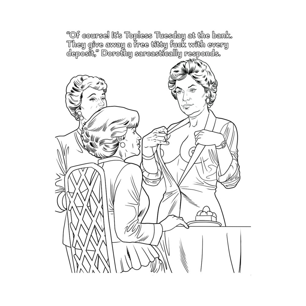 The Golden GILFs Porn Parody Coloring Book | WorldCondoms