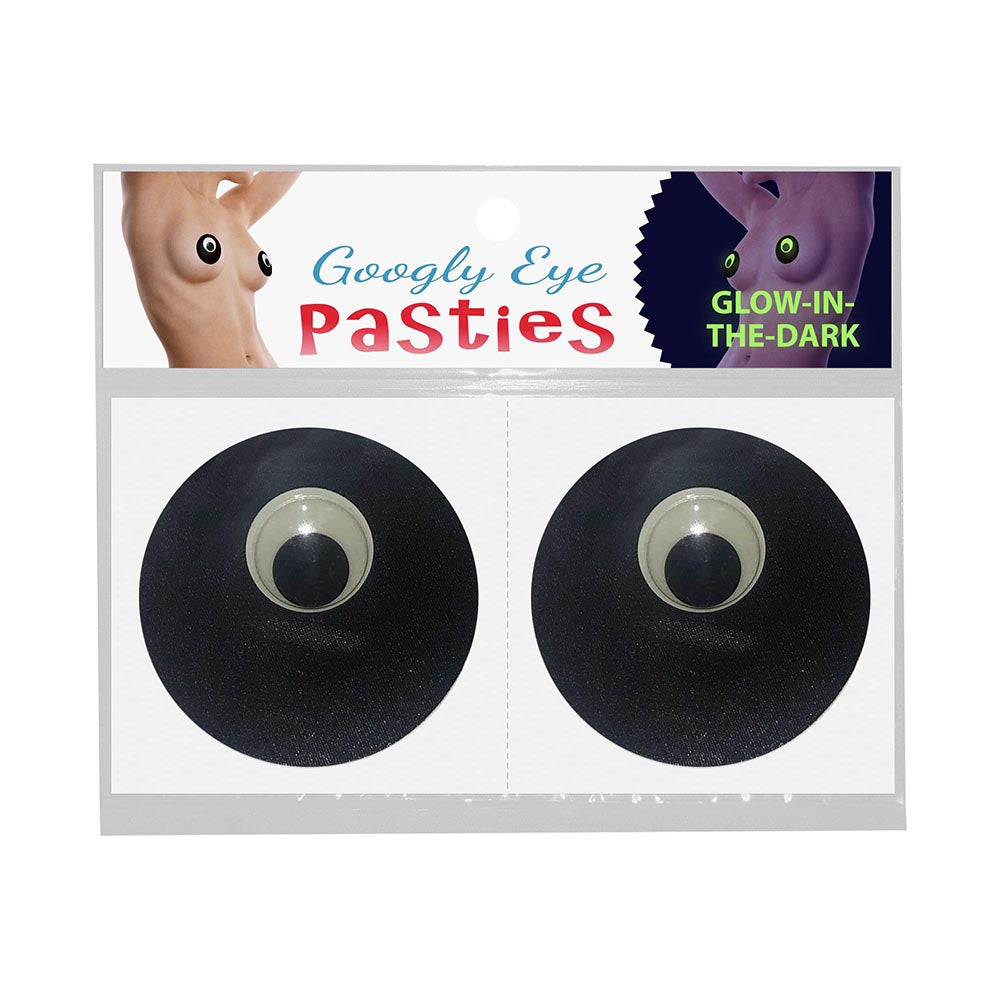 Glow-in-the-Dark Googly Eye Pasties | WorldCondoms Imagen principal del producto