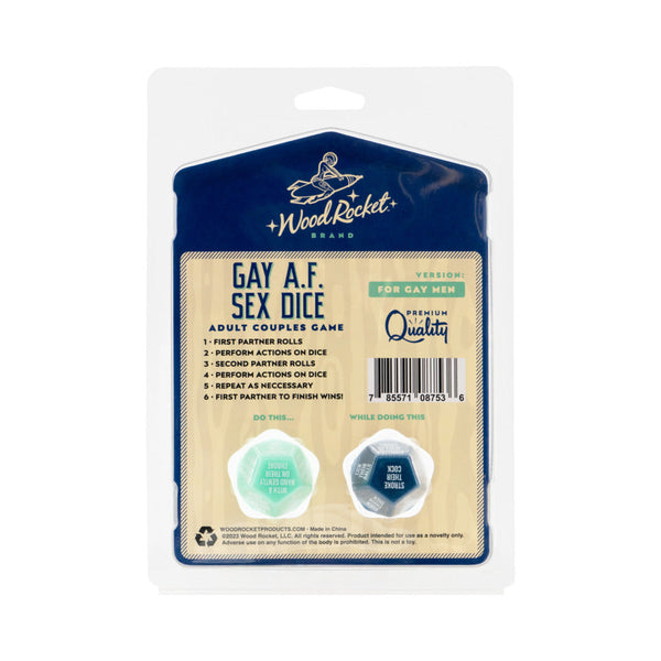 Gay AF Sex Dice | WorldCondoms