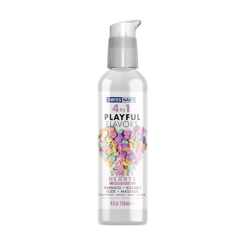 Swiss Navy 4 in 1 Playful Flavors Sweet Hearts 4 fl oz Main image