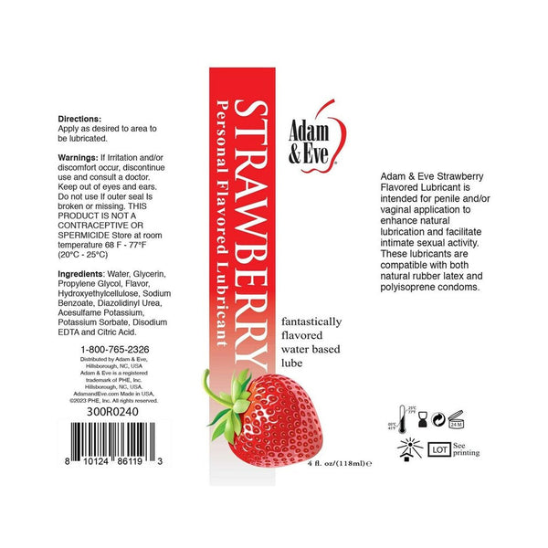 Adam & Eve Flavored Strawberry 4 fl oz