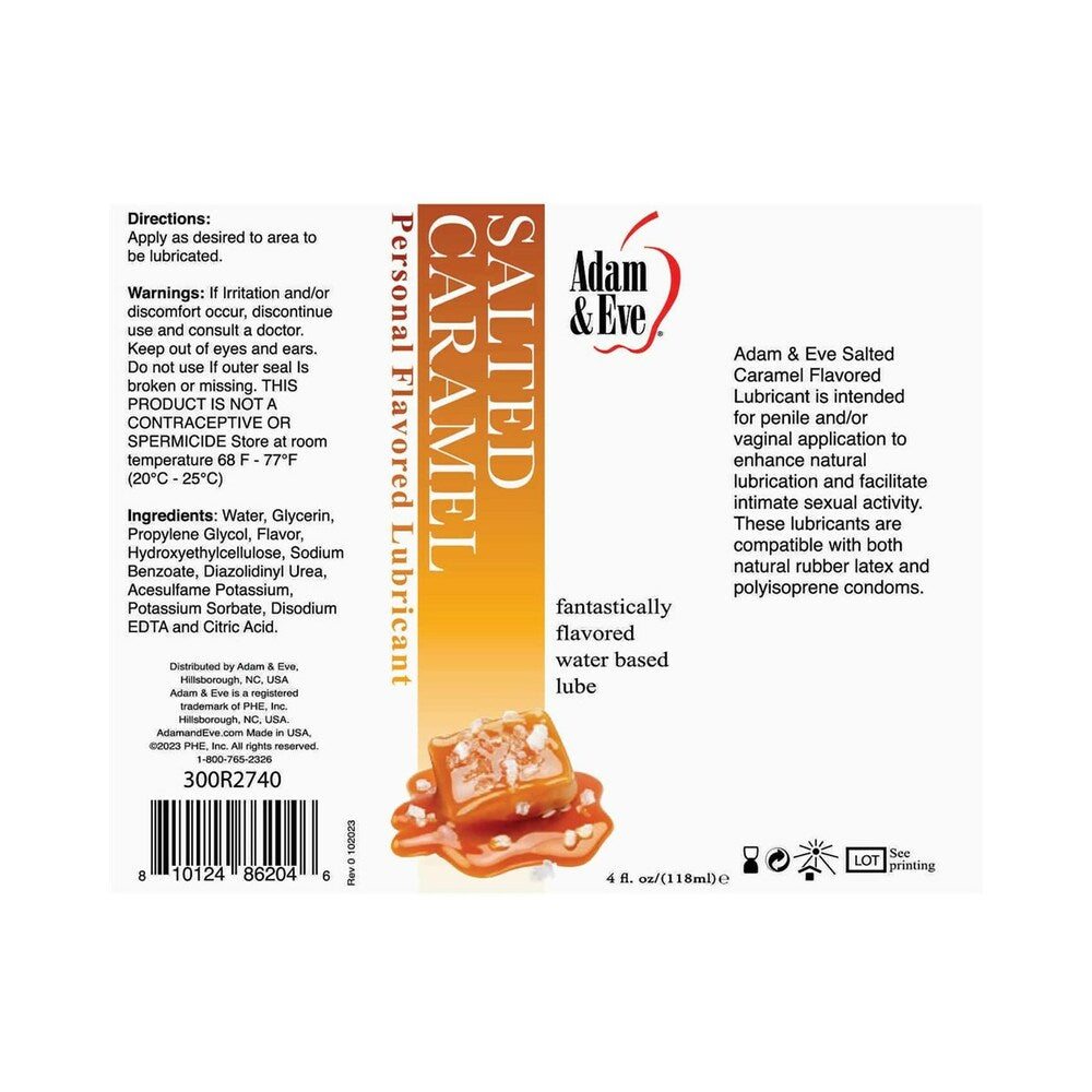 Adam & Eve Flavored Salted Caramel 4 fl oz