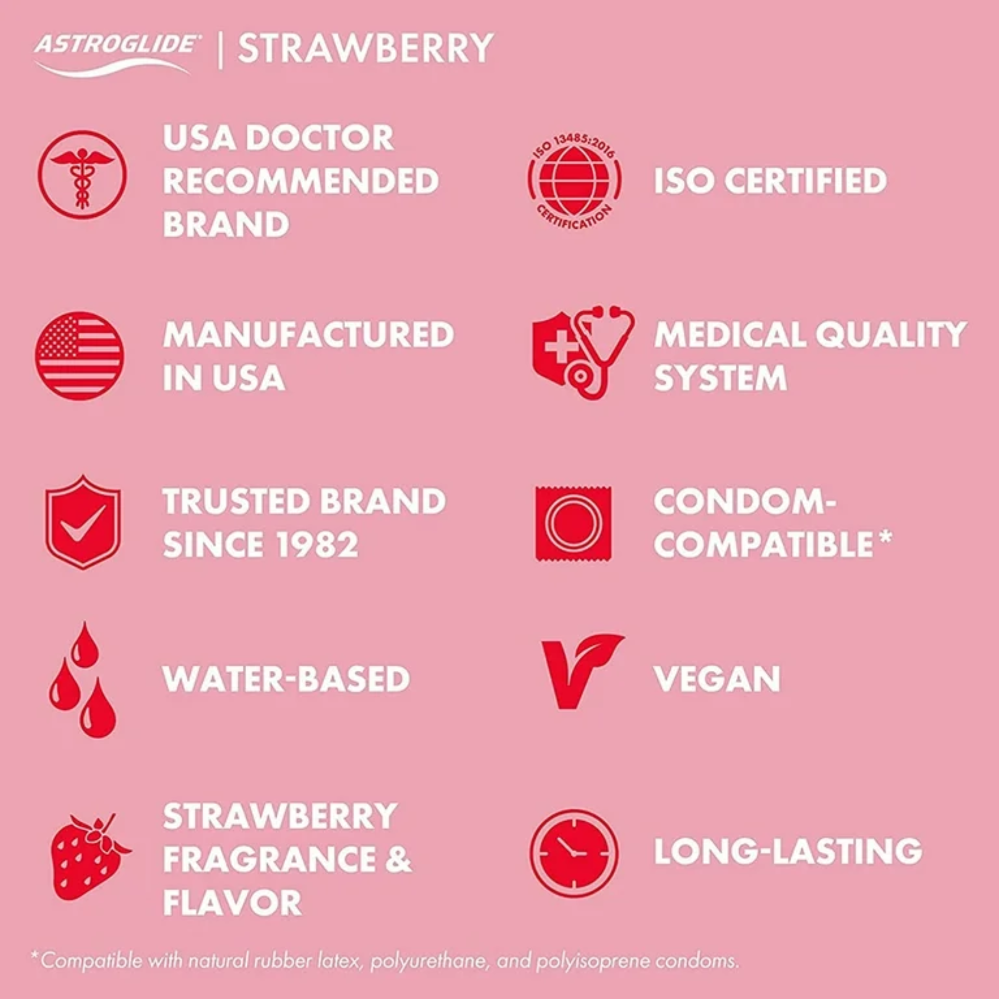 Astroglide Sensual Strawberry 2.5fl.oz WorldCondoms Astroglide Sensual Strawberry 2.5fl.oz WorldCondoms