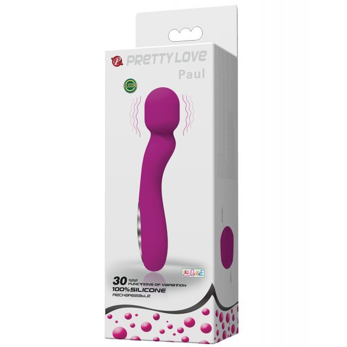 Pretty Love Paul Rechargeable Wand Pink | WorldCondoms Main image