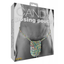 Retail box packaging view for the Hott Products Candy Posing Pouch (210g / 7.4 oz) featuring a grayscale image of a model wearing the candy pouch underwear.