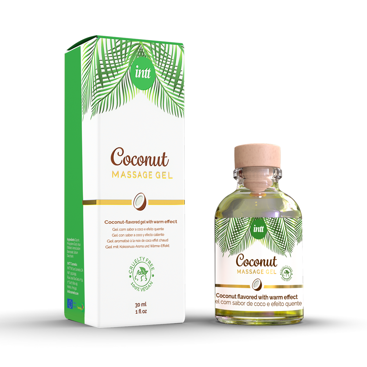 intt Vegan Coconut Kissable Massage Gel 1 fl.oz Main image