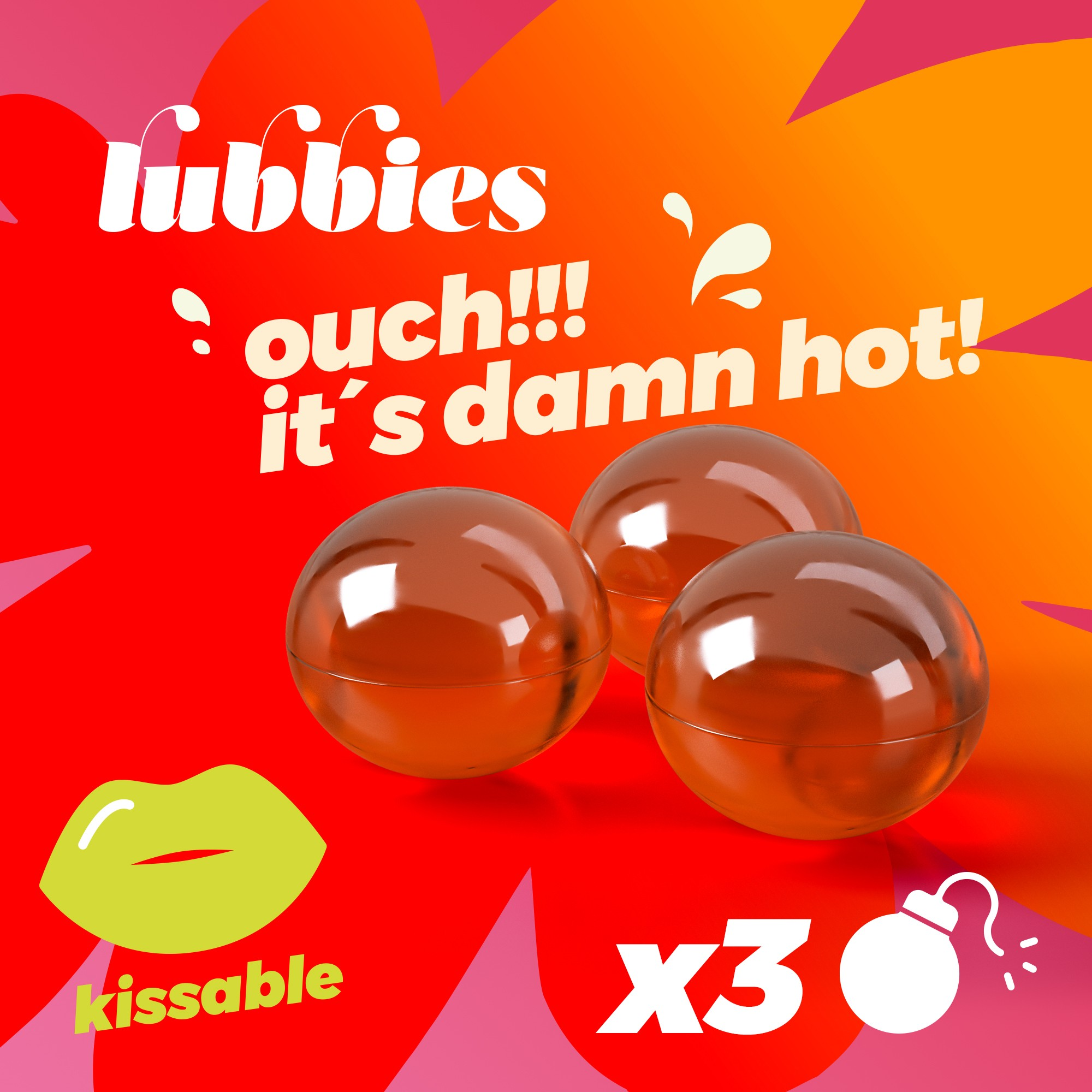 Crushious Lubbies Kissable Hot Oil Balls Secondary image
