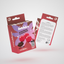 Product packaging shot showing the front and back of the pink and brown Crushious Lubbies Strawberry & Chocolate Oil Balls box containing three 3 g bath/massage spheres, featuring multi-language instructions and ingredient information on the reverse side.
