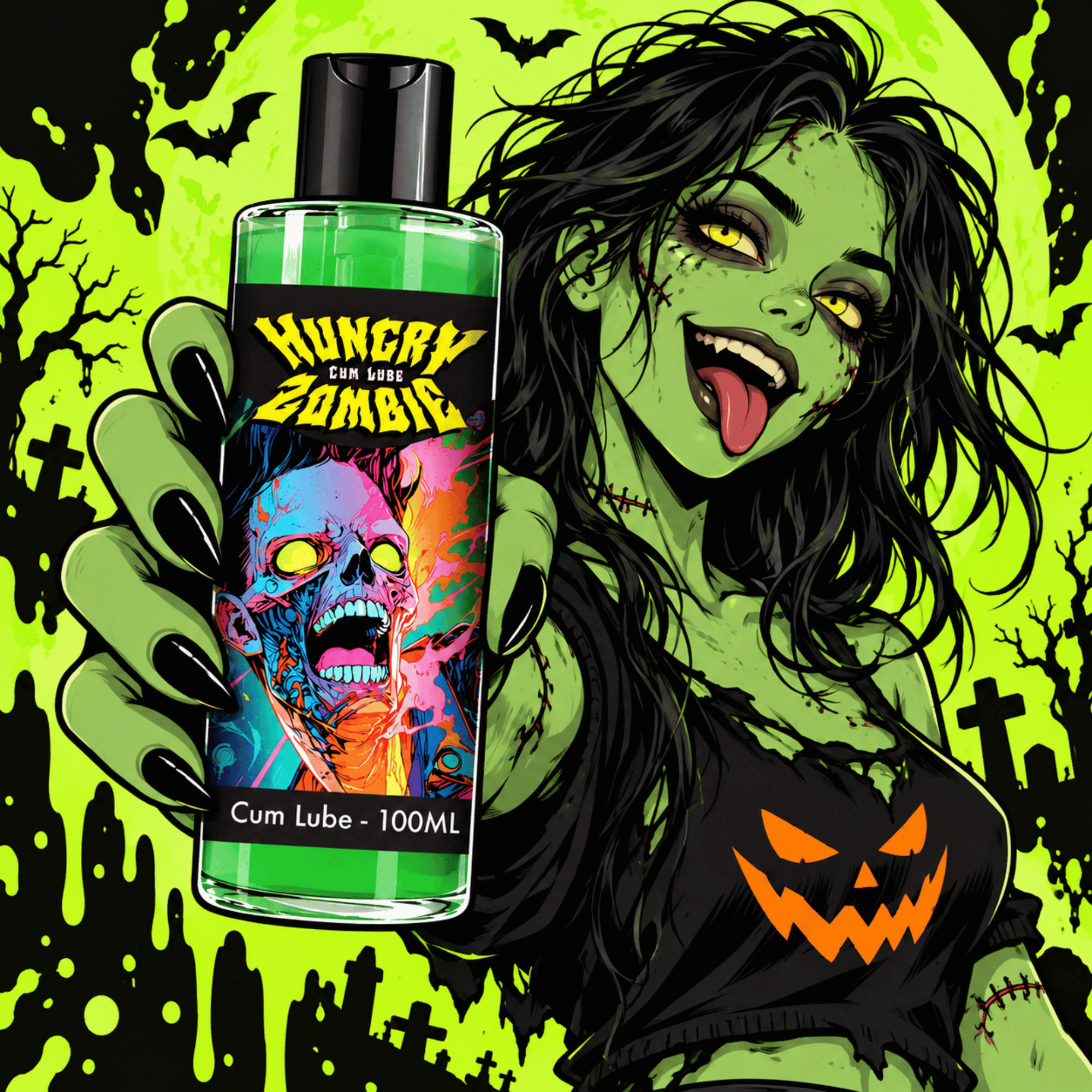 Shots Hungry Zombie Cum Lube 3.4 fl oz Secondary image