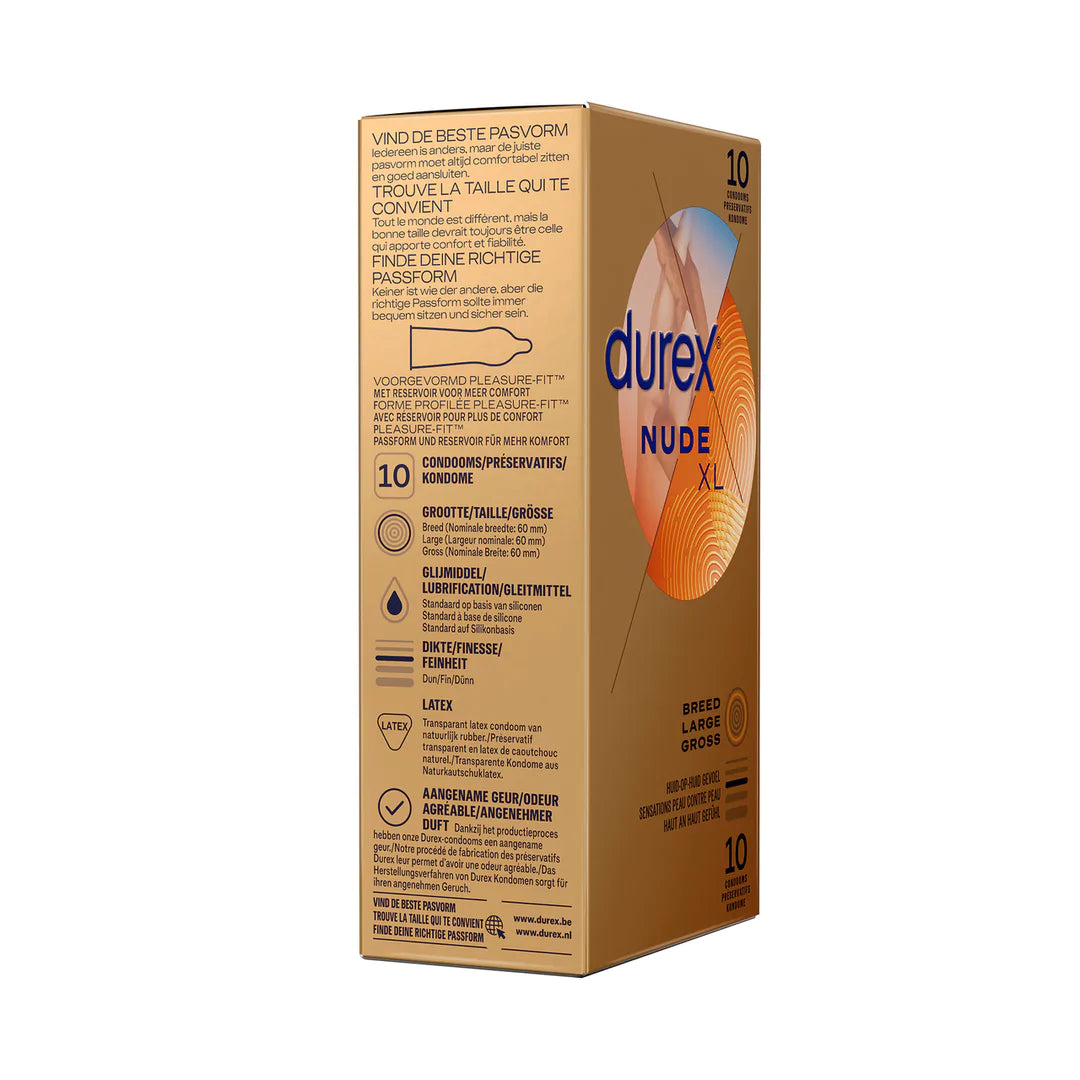 Durex Nude XL Box 10 | WorldCondoms