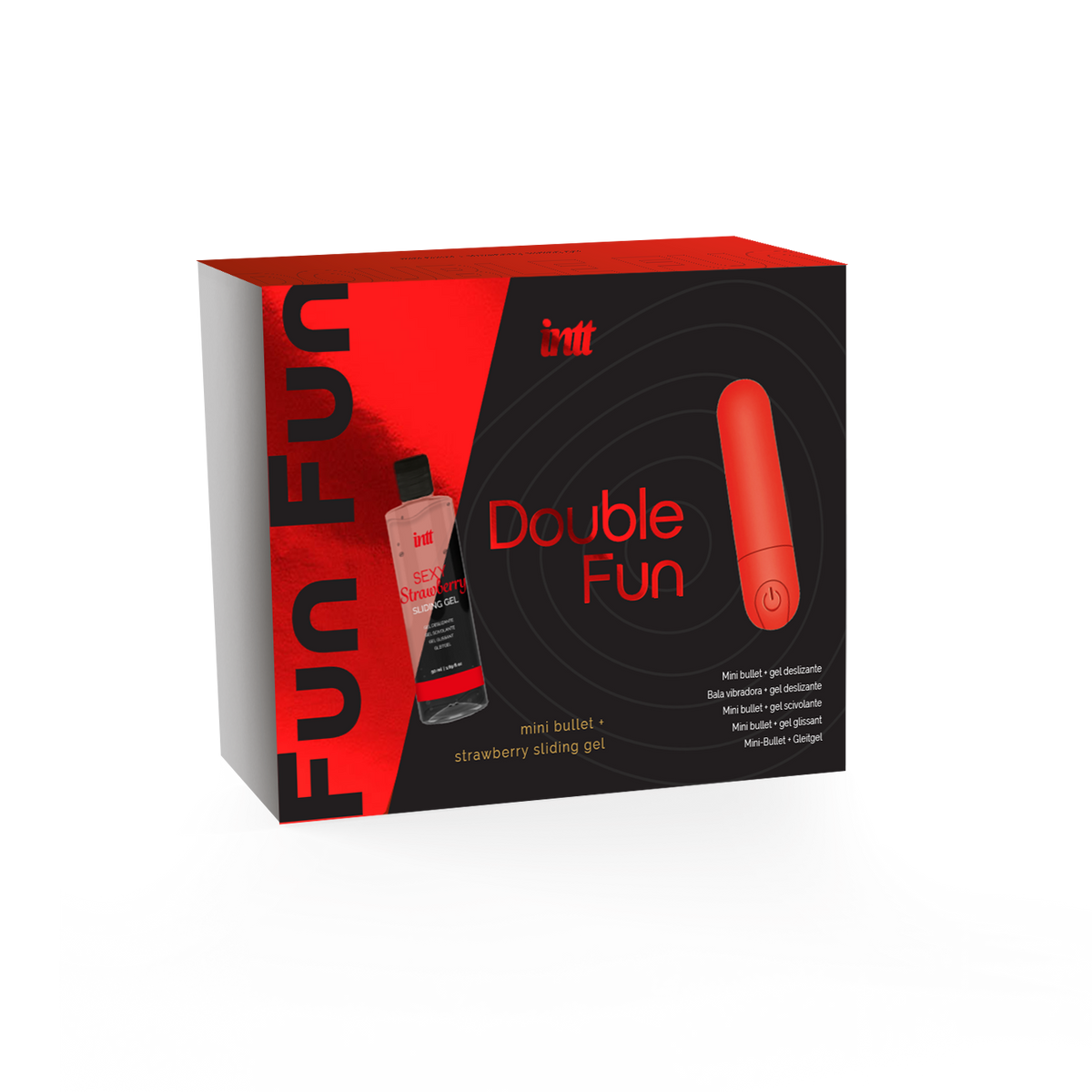 intt Double Fun Bullet & Strawberry Lube Set Main image