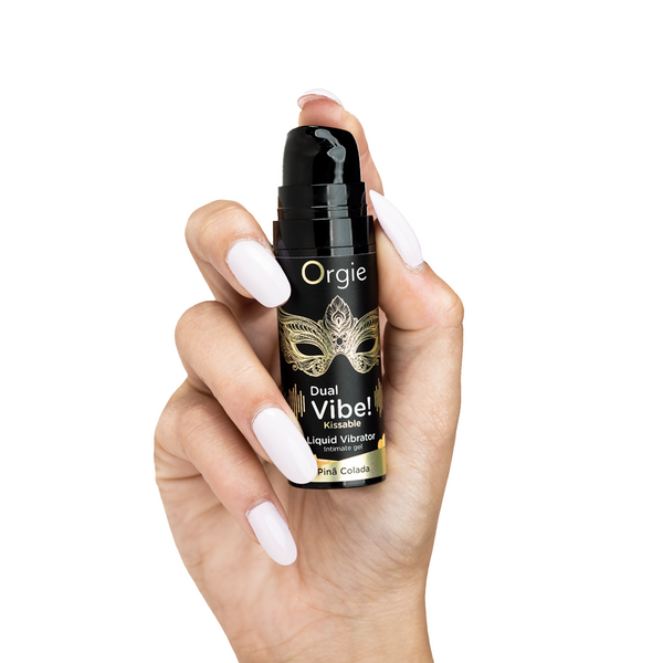 Orgie Dual Vibe Kissable Gel Pina Colada 0.5 fl oz