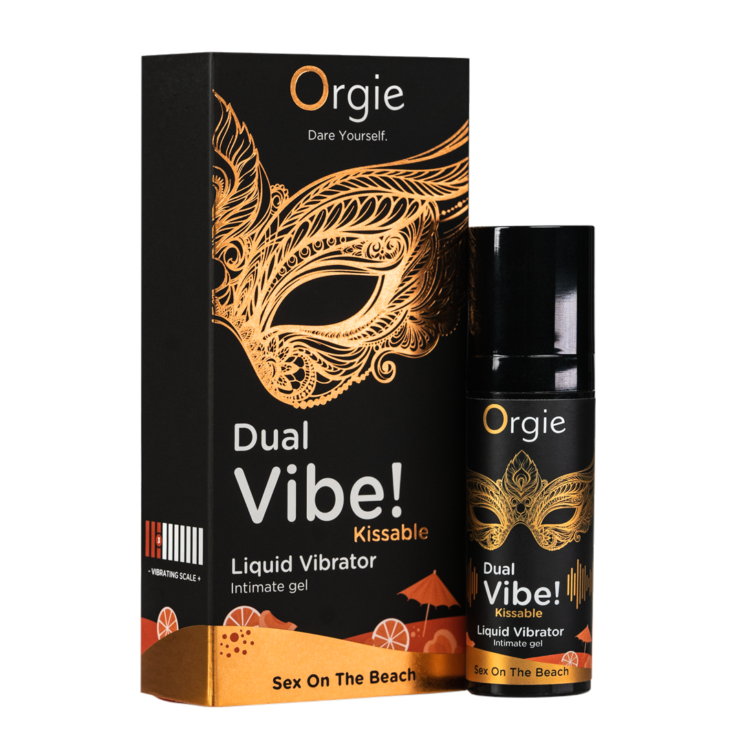 Orgie Dual Vibe Kissable Gel Sex on The Beach 0.5 fl oz Main image