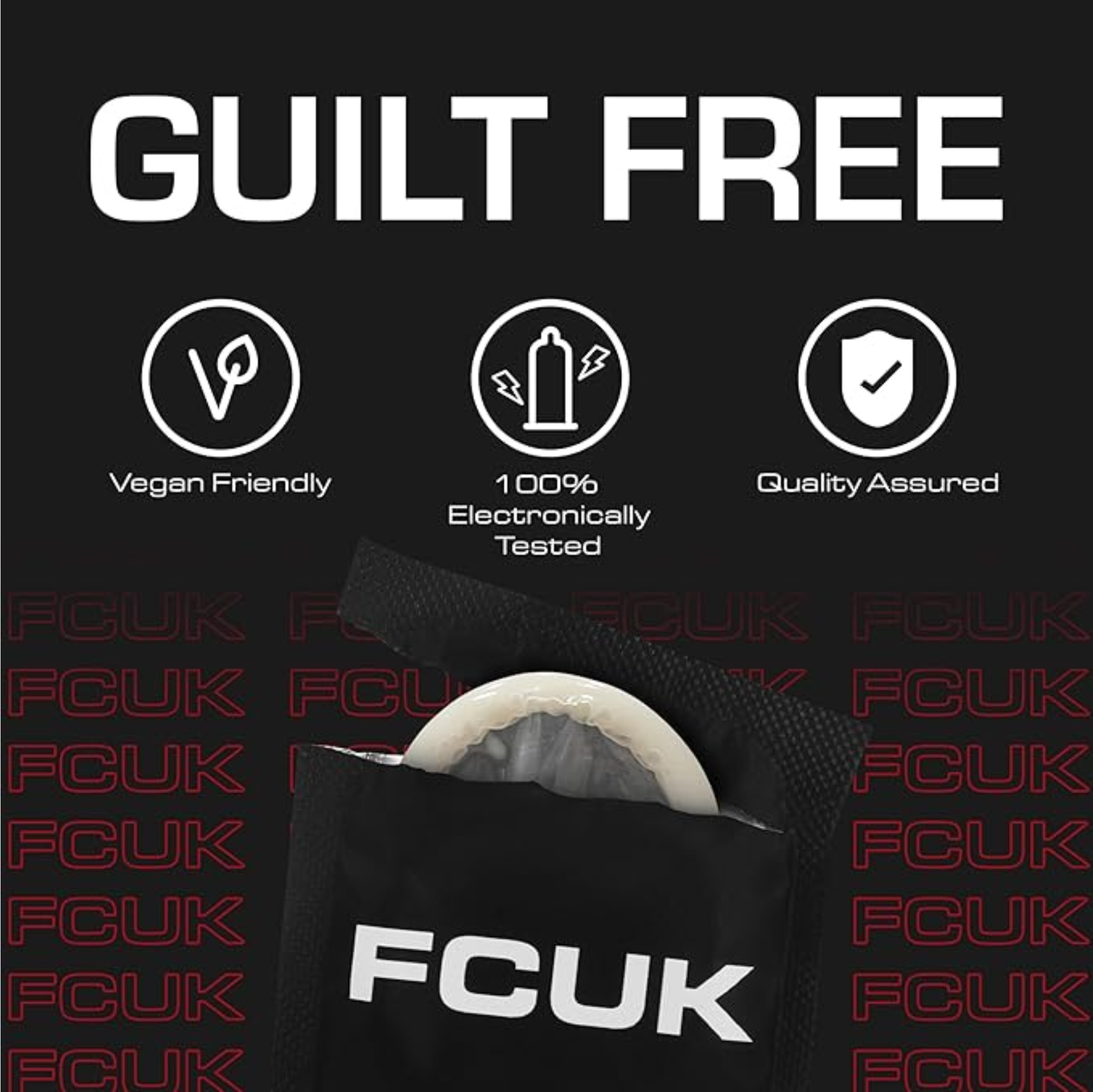 FCUK True Feel Condoms White 12 Pack Secondary image