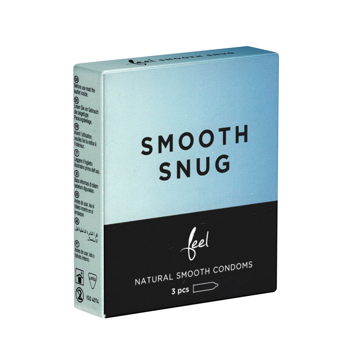 Feel Smooth Snug Box 3 | WorldCondoms Imagen principal del producto