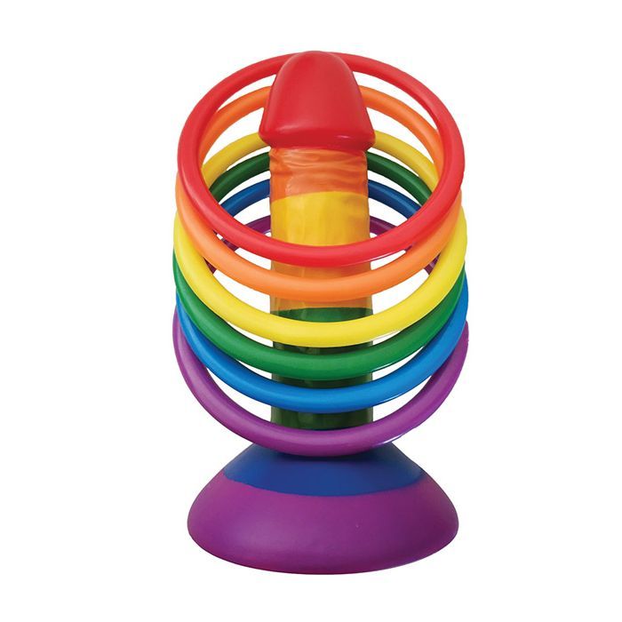 Rainbow Pecker Party Ring Toss | WorldCondoms