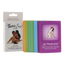 Set of Colourful Tantric Sex Cards with packaging on a white background