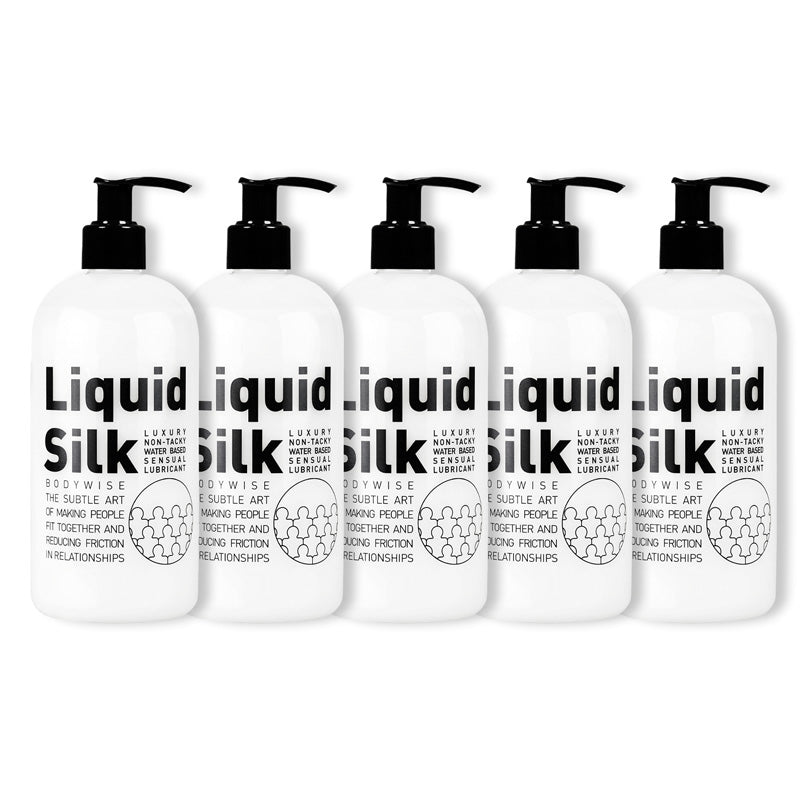 Liquid Silk 5 bottles x 500ml / 16.9 fl.oz lubricant ️ WorldCondoms