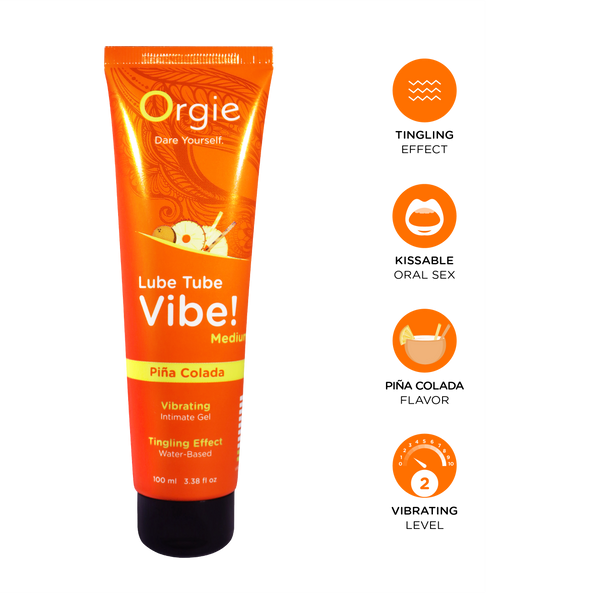 Orgie Lube Tube Vibe Pina Colada 3.38 fl oz