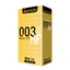 A front image of the Okamoto 003 Real Fit condom box of 10 pieces in a white background. 