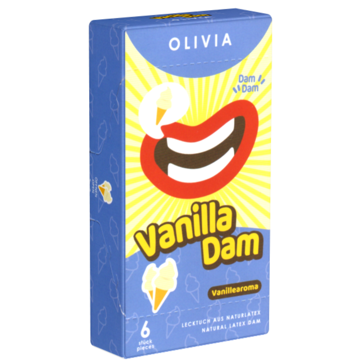 Olivia Vanilla Dams Pack 6 | WorldCondoms Main image