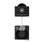 Image of black Ouch! Beginner's Furry Handcuffs Black in packaging.