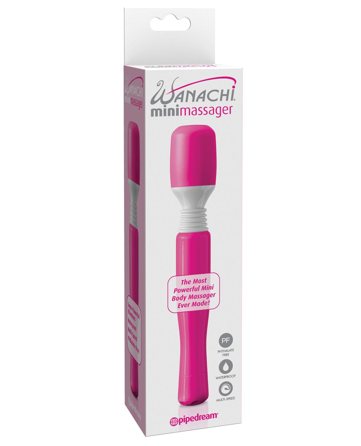 Mini Wanachi Massager Waterproof Pink | WorldCondoms Main image