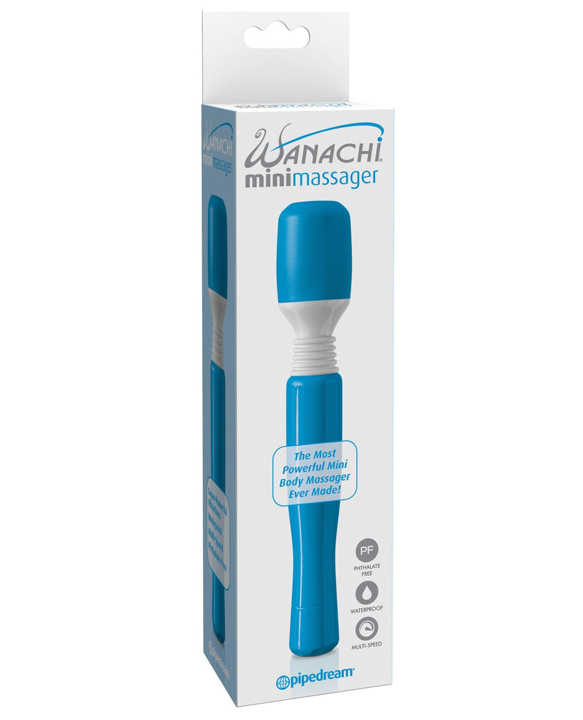 Mini Wanachi Massager Waterproof Blue | WorldCondoms Main image