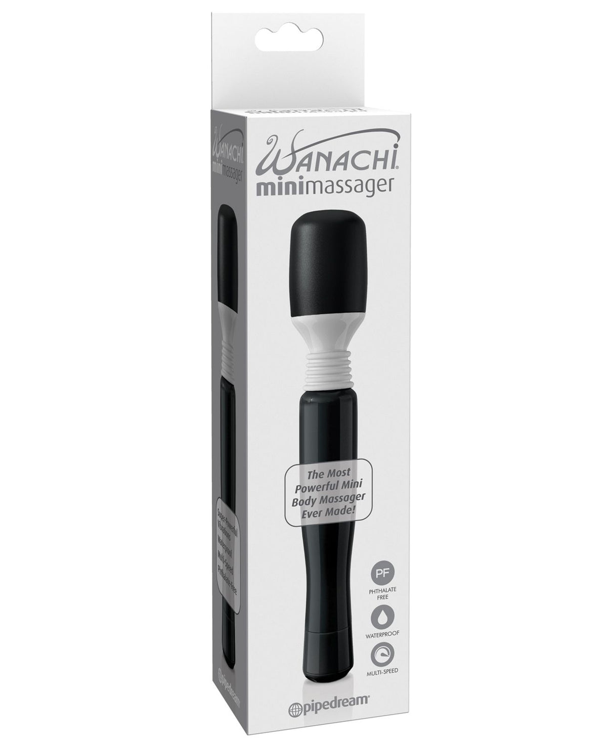 Mini Wanachi Massager Waterproof Black | WorldCondoms
