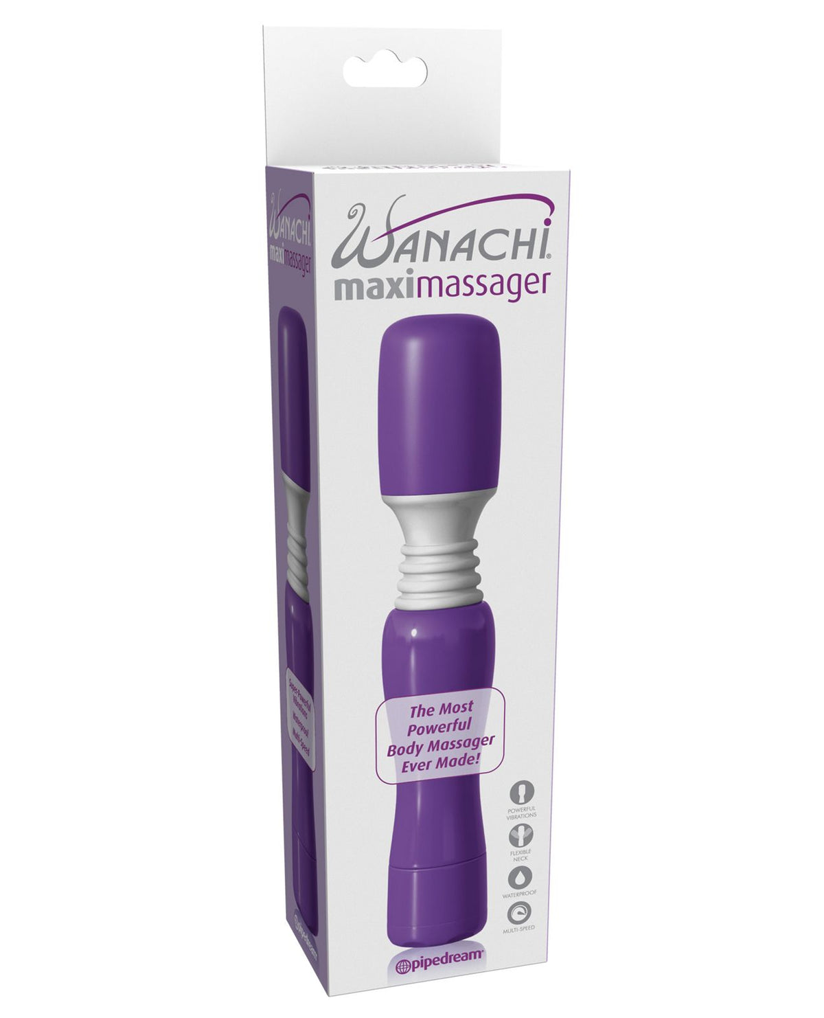 Maxi Wanachi Massager Waterproof Purple | WorldCondoms Main image
