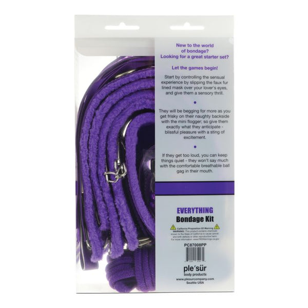 Plesur Everything Bondage Kit Purple | WorldCondoms