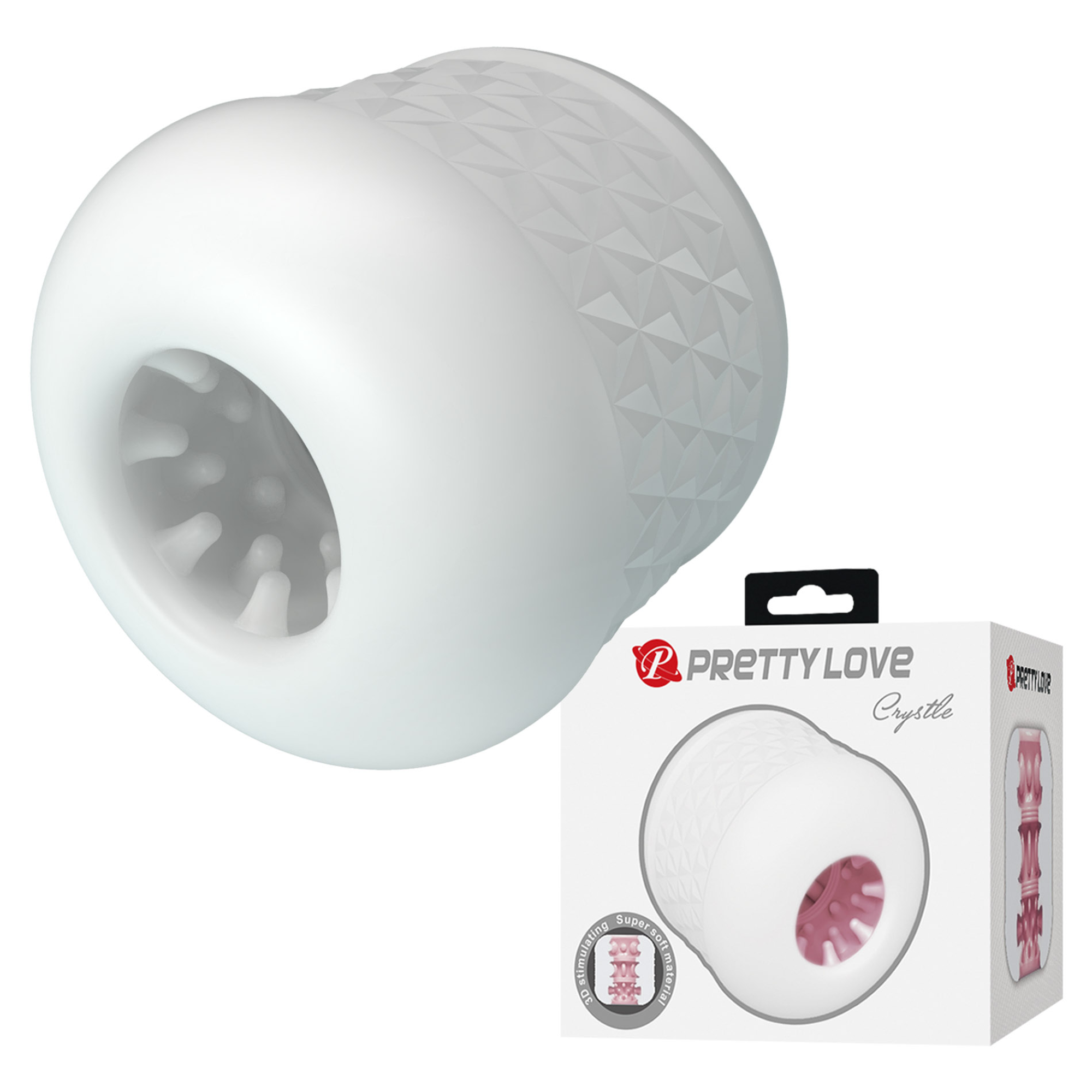 Pretty Love Crystle White Male Masturbator Secondary image