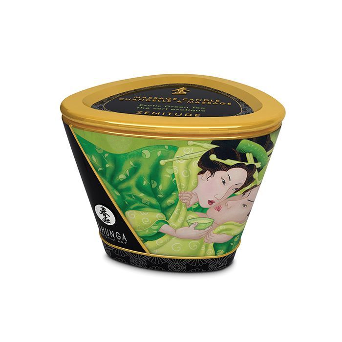Shunga Zenitude Massage Candle Exotic Green Tea 170ml Secondary image