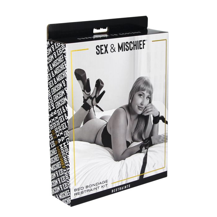 Sex & Mischief Bed Bondage Restraint Kit | WorldCondoms