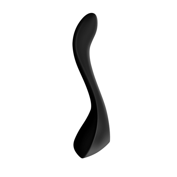 Side view of Satisfyer Endless Joy Black showing ergonomic shape and flexible body design