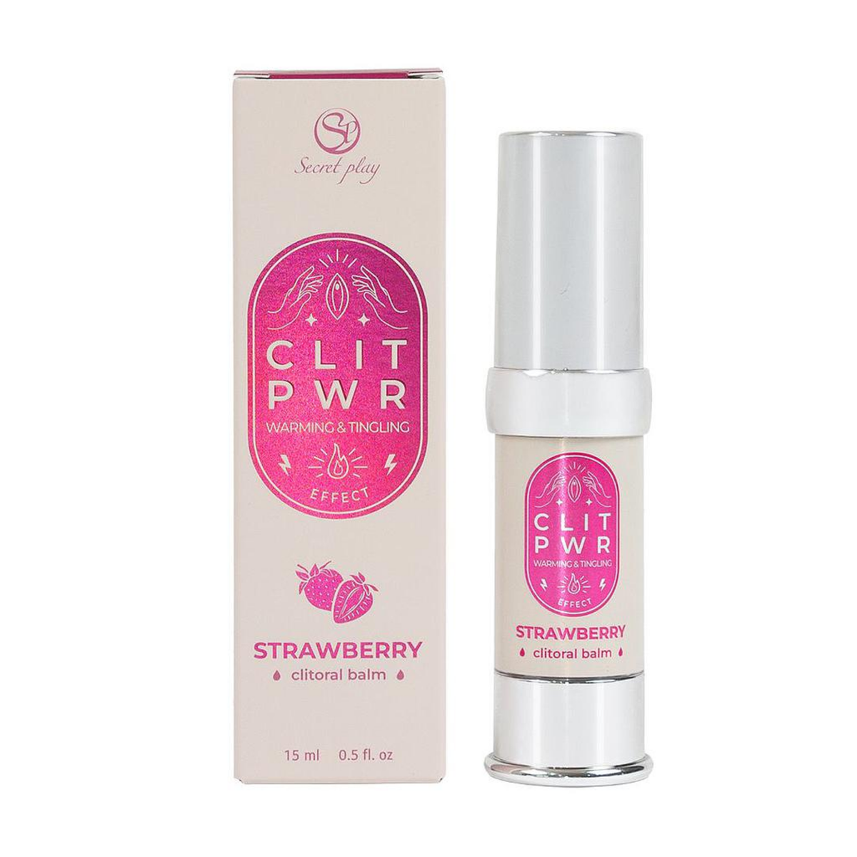 Secret Play Clit Pwr Strawberry Clitoral Balm 0.5 fl.oz Main image