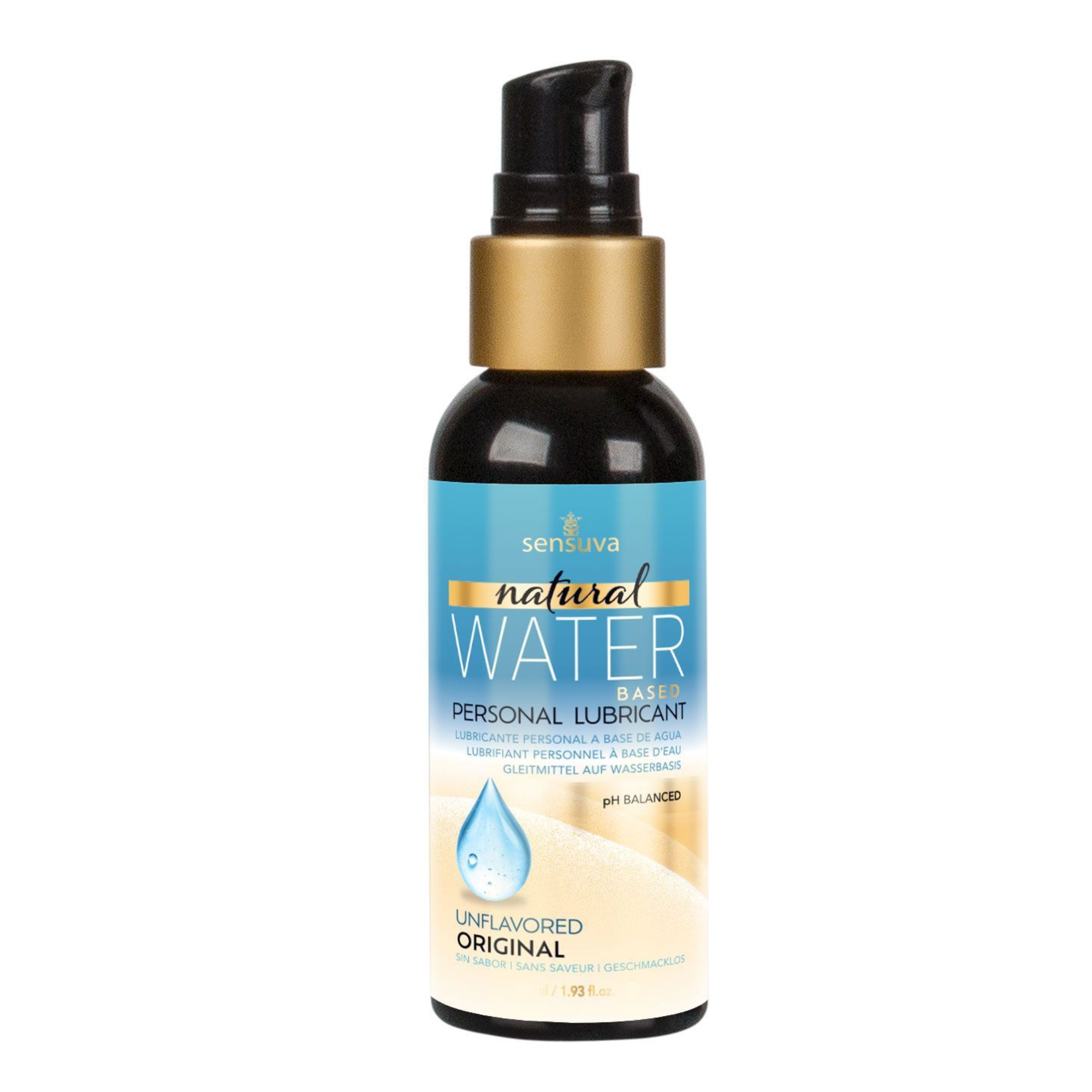 Sensuva humectante natural a base de agua sin perfume Imagen secundaria del producto