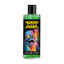 Front studio shot of the clear bottle filled with green lubricant, featuring a vibrant, pop-art style zombie illustration beneath the yellow and black "Hungry Zombie Cum Lube" logo.