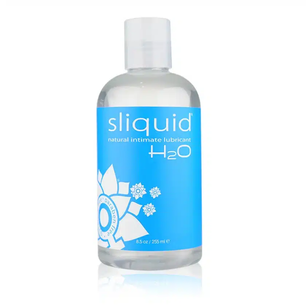 An image of Sliquid H2O 255ml lubricant in white background. 