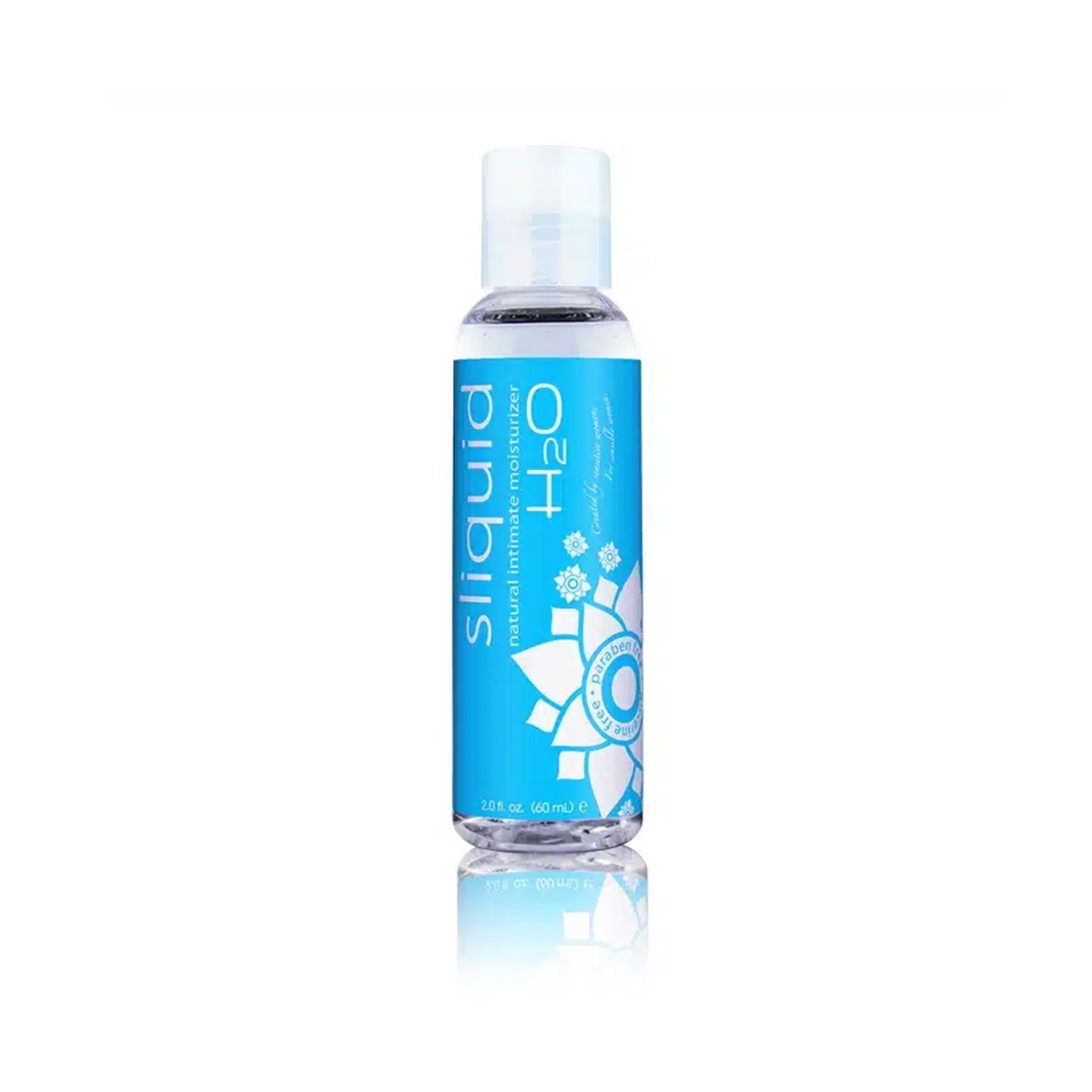 An image of Sliquid H2O 60ml lubricant in white background. 