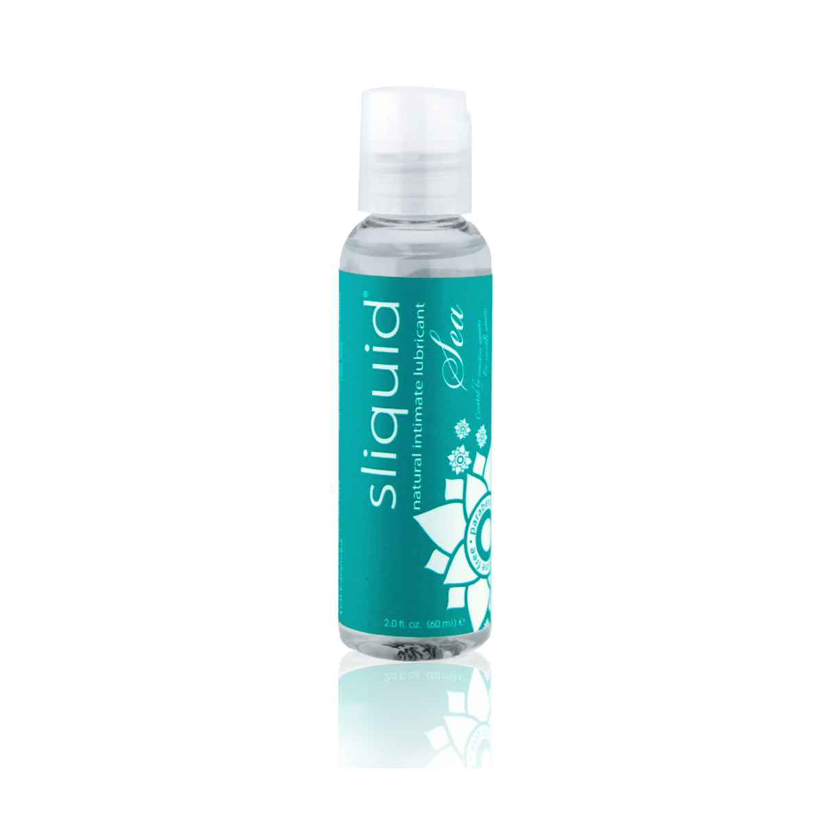 An image of Sliquid Naturals Sea 60ml bottle in a white background.