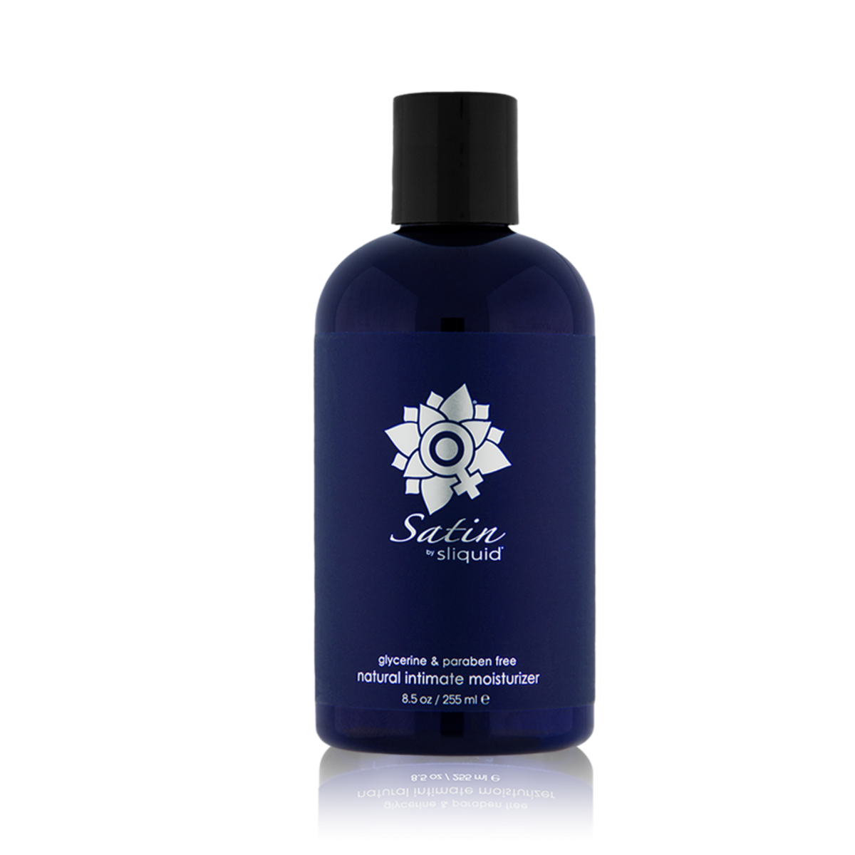 An image of Sliquid Satin 255ml bottle in a white background.