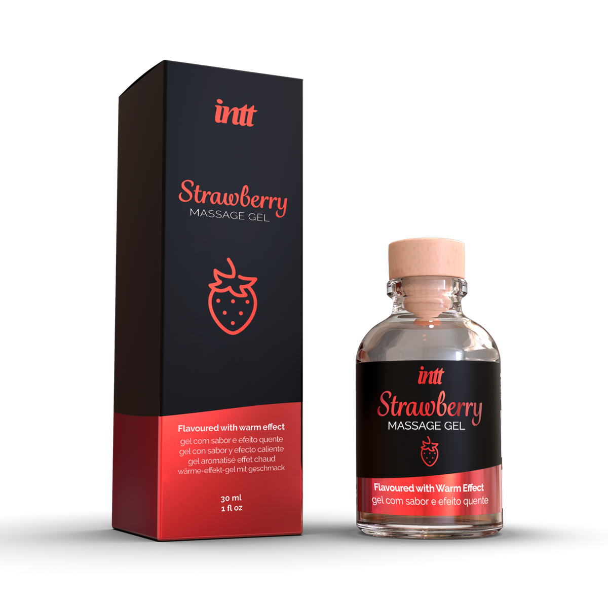 intt Strawberry Kissable Massage Gel 1 fl.oz Main image