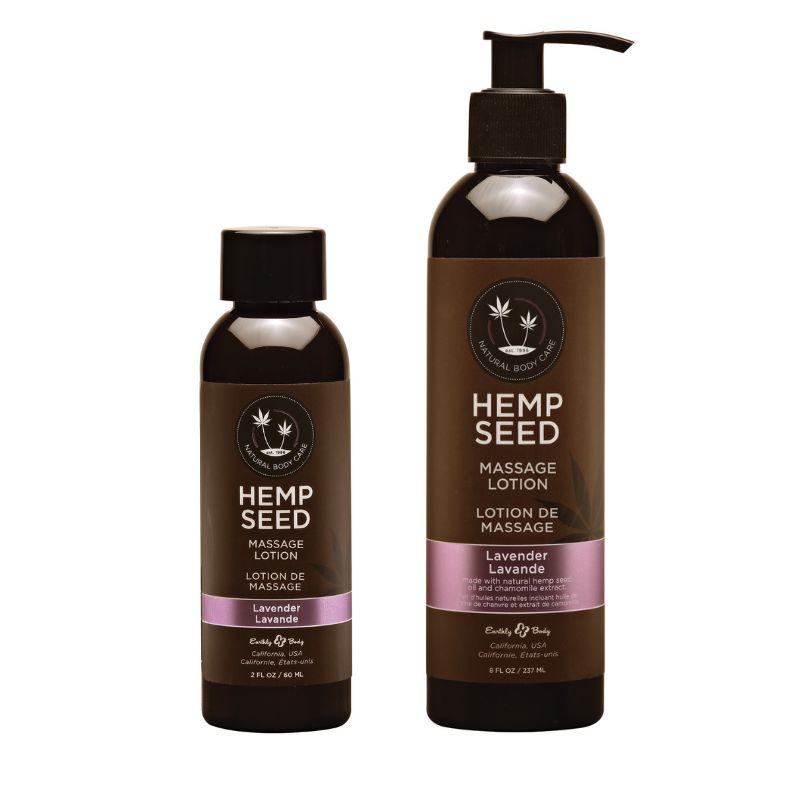 Earthly Body Hemp Seed Massage LOTION Lavender Imagen principal del producto