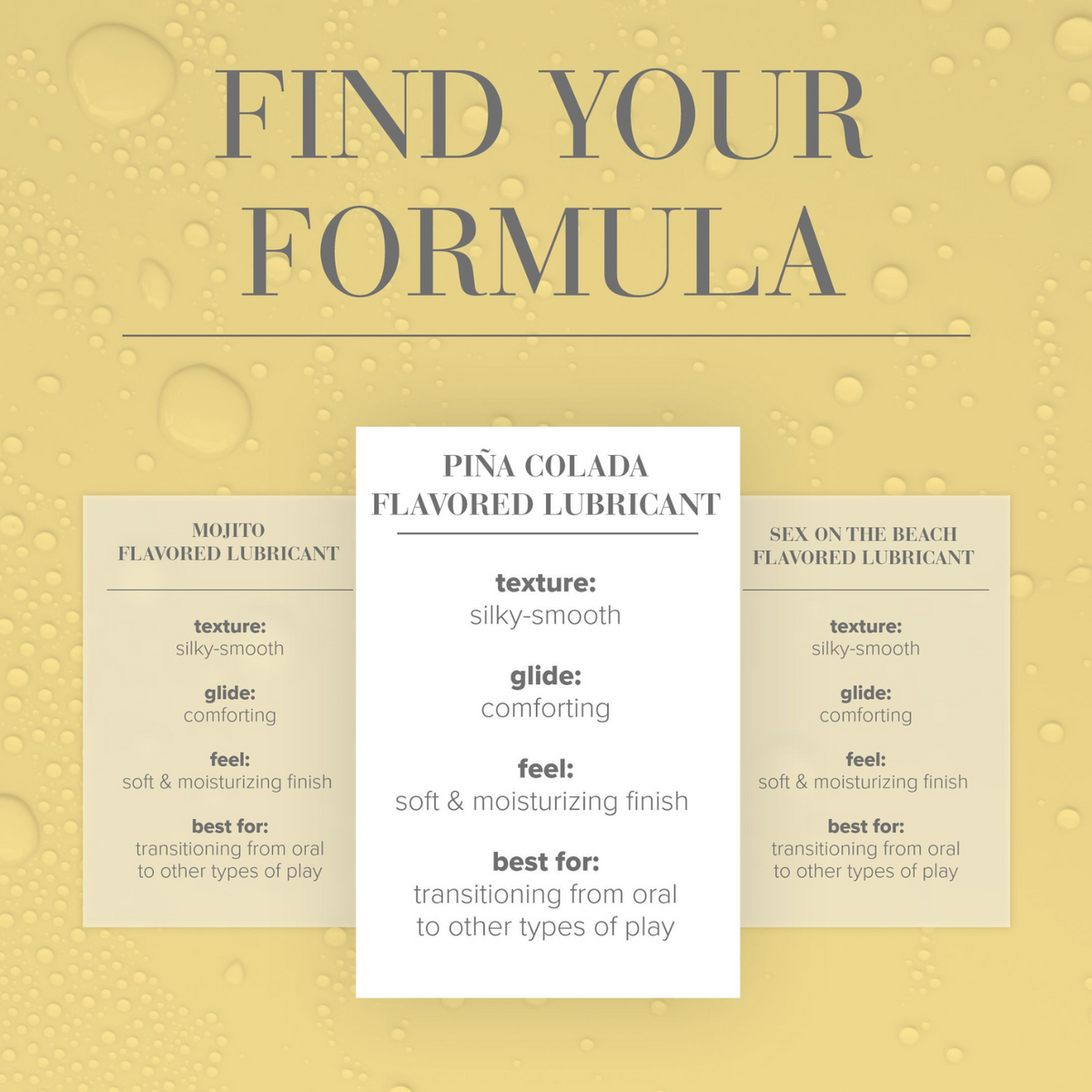 JO Cocktails Pina Colada Flavored Lube 2 fl oz - formula