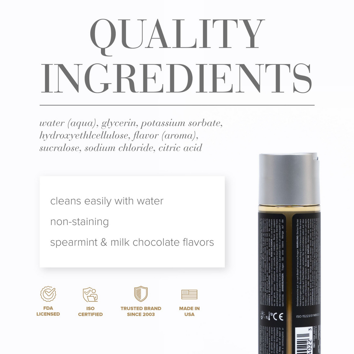 JO Gelato Mint Chocolate Lubricant Water-Based 4 fl oz - quality