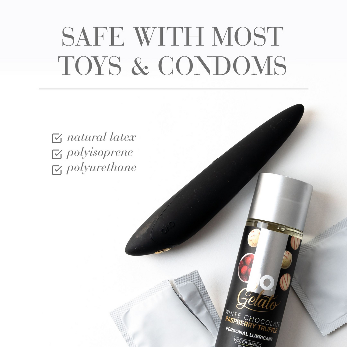 Jo Gelato White Chocolate Raspberry Truffle Lubricant - safe to use